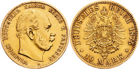 Kingdom of Prussia, 10 Mark 1875, A