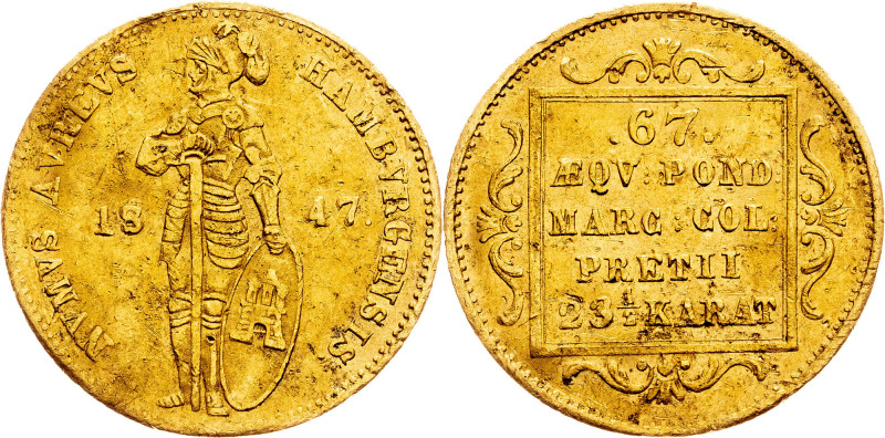 City of Hamburg , 1 Dukat 1847 Category : Gold - Germany
Country/Region : City ...