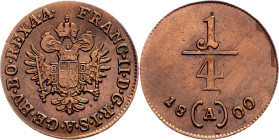 Franz I. (II.), 1/4 Kreuzer 1800, A, Vienna