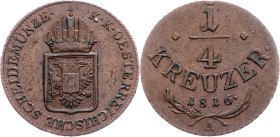 Franz I. (II.), 1/4 Kreuzer 1816, A, Vienna