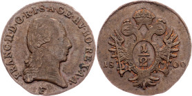Franz I. (II.), 1/2 Kreuzer 1800, F, Hall