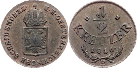 Franz I. (II.), 1/2 Kreuzer 1816, B, Kremnitz