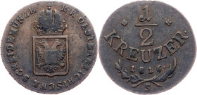 Franz I. (II.), 1/2 Kreuzer 1816, S, Schmöllnitz