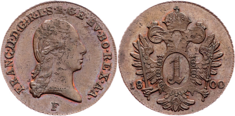 Franz I. (II.), 1 Kreuzer 1800, F, Hall Category : Franz I. (II.) - Collection (...