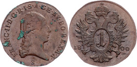 Franz I. (II.), 1 Kreuzer 1800, S, Schmöllnitz