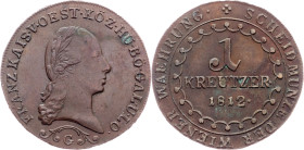 Franz I. (II.), 1 Kreuzer 1812, G, Nagybánya