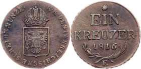 Franz I. (II.), 1 Kreuzer 1816, E, Karlsburg