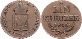 Franz I. (II.), 1 Kreuzer 1816, G, Nagybánya