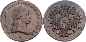 Franz I. (II.), 3 Kreuzer 1799, A, Vienna