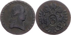 Franz I. (II.), 3 Kreuzer 1800, G, Nagybánya