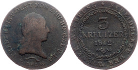 Franz I. (II.), 3 Kreuzer 1812, G, Nagybánya