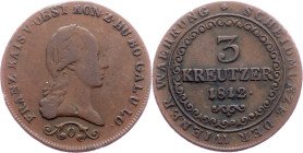 Franz I. (II.), 3 Kreuzer 1812, O, Orawitz