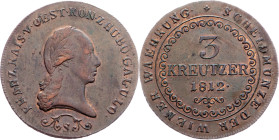 Franz I. (II.), 3 Kreuzer 1812, S, Schmöllnitz