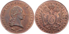 Franz I. (II.), 6 Kreuzer 1800, C, Prague