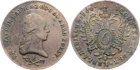 Franz I. (II.), 6 Kreuzer 1800, E, Karlsburg