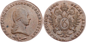 Franz I. (II.), 6 Kreuzer 1800, S, Schmöllnitz