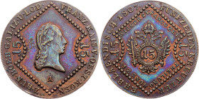 Franz I. (II.), 15 Kreuzer 1807, A, Vienna