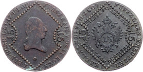 Franz I. (II.), 15 Kreuzer 1807, G, Nagybánya
