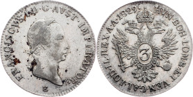 Franz I. (II.), 3 Kreuzer 1829, E, Karlsburg