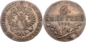 Franz I. (II.), 6 Kreuzer 1795, C, Prague