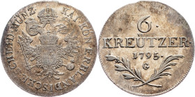 Franz I. (II.), 6 Kreuzer 1795, G, Nagybánya
