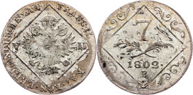 Franz I. (II.), 7 Kreuzer 1802, B, Kremnitz