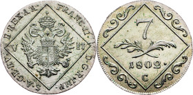 Franz I. (II.), 7 Kreuzer 1802, C, Prague