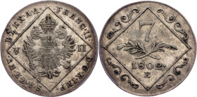 Franz I. (II.), 7 Kreuzer 1802, E, Karlsburg