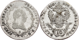Franz I. (II.), 10 Kreuzer 1810, A, Vienna