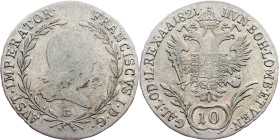 Franz I. (II.), 10 Kreuzer 1821, G, Nagybánya