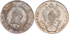Franz I. (II.), 20 Kreuzer 1793, A, Vienna