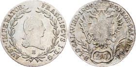 Franz I. (II.), 20 Kreuzer 1809, B, Kremnitz