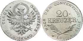 Franz I. (II.), 20 Kreuzer 1809, Hall