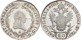 Franz I. (II.), 20 Kreuzer 1819, A, Vienna