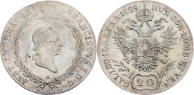 Franz I. (II.), 20 Kreuzer 1828, E, Karlsburg