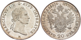 Franz I. (II.), 20 Kreuzer 1831, M, Milan