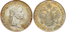 Franz I. (II.), 20 Kreuzer 1833, B, Kremnitz