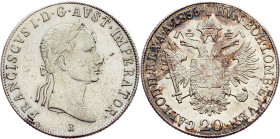 Franz I. (II.), 20 Kreuzer 1835, B, Kremnitz