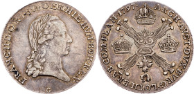 Franz I. (II.), 1/4 Thaler 1797, G, Nagybánya