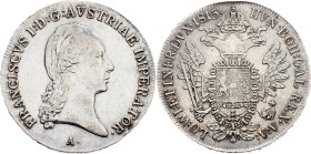 Franz I. (II.), 1/2 Thaler 1815, A, Vienna