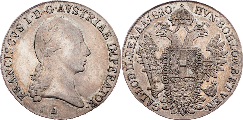 Franz I. (II.), 1/2 Thaler 1820, A, Vienna Category : Franz I. (II.) - Collectio...