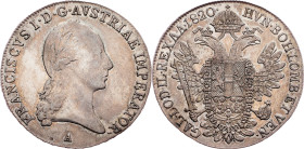 Franz I. (II.), 1/2 Thaler 1820, A, Vienna
