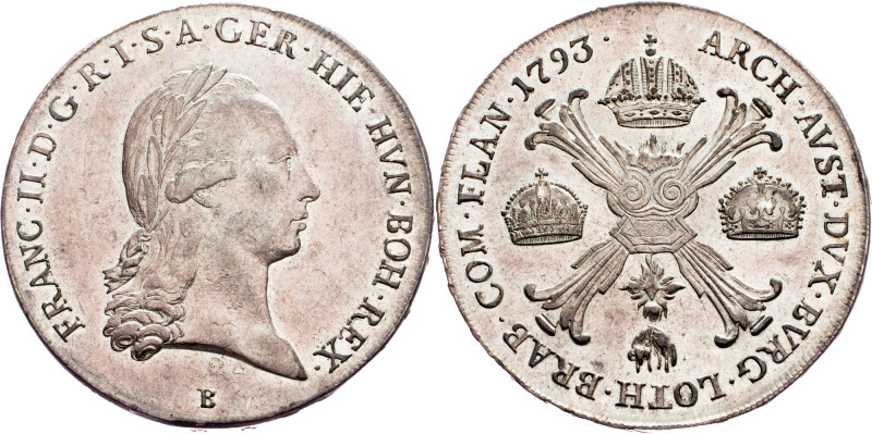 Franz I. (II.), 1 Thaler 1793, B, Kremnitz Category : Franz I. (II.) - Collectio...