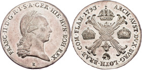 Franz I. (II.), 1 Thaler 1793, B, Kremnitz