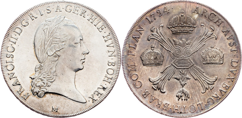 Franz I. (II.), 1 Thaler 1794, M, Milan Category : Franz I. (II.) - Collection (...