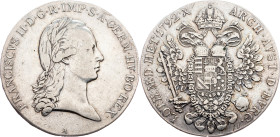Franz I. (II.), 1 Thaler 1792, A, Vienna