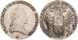 Franz I. (II.), 1 Thaler 1820, G, Nagybánya