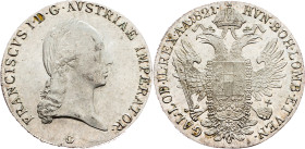Franz I. (II.), 1 Thaler 1821, G, Nagybánya