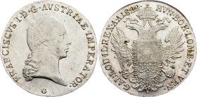 Franz I. (II.), 1 Thaler 1822, G, Nagybánya