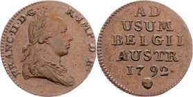 Franz I. (II.), 1 Liard 1792, Bruxelles